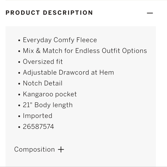 PINK FLEECE CROPPED CINCHED CAMPUS HOODIE - Picture 3 of 3